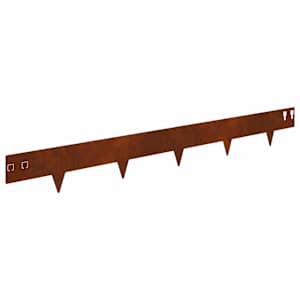 vidaXL Murupiire 30 tk 100 x 12 cm Teras Rooste