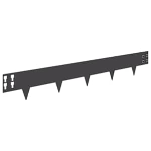 Okraj trávníku 10 pcs 100 x 15 cm Ocel Černá - obrázek 6