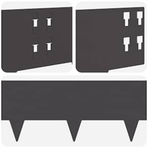 Okraj trávníku 10 pcs 100 x 20 cm Ocel Černá - obrázek 7
