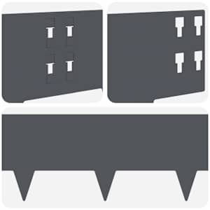 Okraj trávníku 10 pcs 100 x 20 cm Ocel Antracitová - obrázek 7