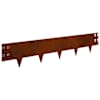 vidaXL Murupiire 10 tk 100 x 20 cm Teras Rooste