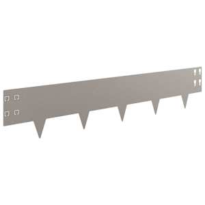 Okraj trávníku 10 pcs 100 x 20 cm Ocel Rezavá - obrázek 5