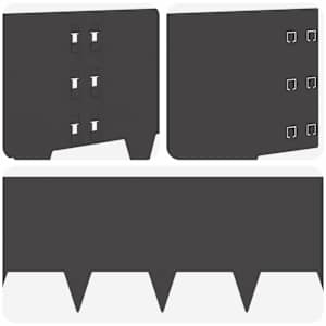 Okraj trávníku 10 pcs 100 x 30 cm Ocel Černá - obrázek 7