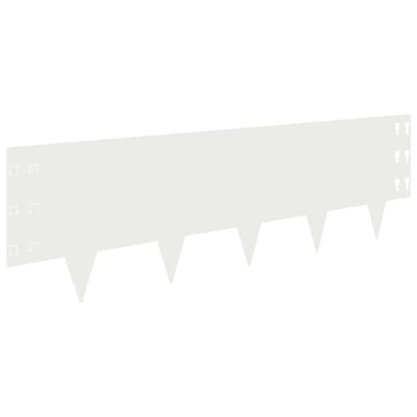 vidaXL Murupiire 10 tk 100 x 30 cm Teras Valge