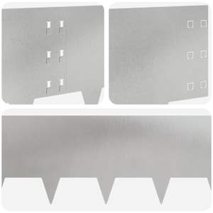 Okraj trávníku 10 pcs 100 x 30 cm Ocel Stříbrná - obrázek 7