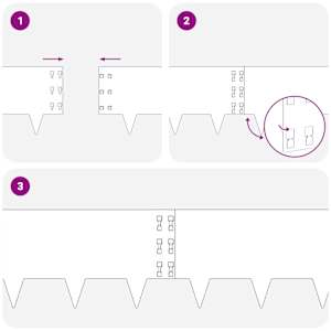 Okraj trávníku 10 pcs 100 x 30 cm Ocel Stříbrná - obrázek 8