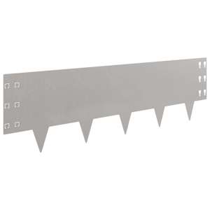 Okraj trávníku 10 pcs 100 x 30 cm Ocel Rezavá - obrázek 5