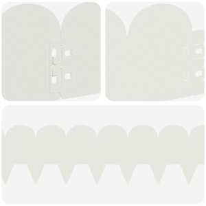 Okraj trávníku 10 pcs 103 x 15 cm Ocel Bílá - obrázek 7