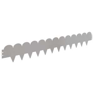 Okraj trávníku 10 pcs 103 x 15 cm Ocel Stříbrná - obrázek 6