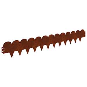 vidaXL Murupiire 30 tk 103 x 15 cm Teras Rooste