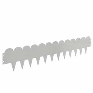 Okraj trávníku 10 pcs 103 x 20 cm Ocel Stříbrná - obrázek 6