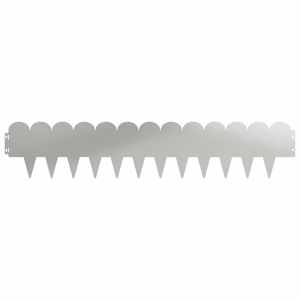 Okraj trávníku 10 pcs 103 x 20 cm Ocel Stříbrná - obrázek 5