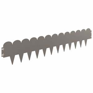Okraj trávníku 10 pcs 103 x 20 cm Ocel Rezavá - obrázek 5