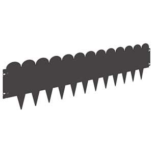 Okraj trávníku 10 pcs 103 x 25 cm Ocel Černá - obrázek 6