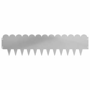 Okraj trávníku 10 pcs 103 x 25 cm Ocel Stříbrná - obrázek 5