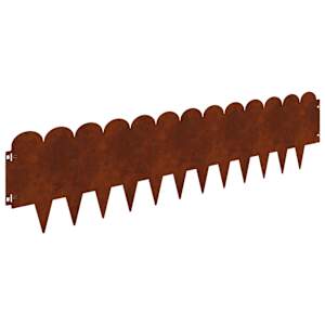 vidaXL Murupiire 10 tk 103 x 25 cm Teras Rooste