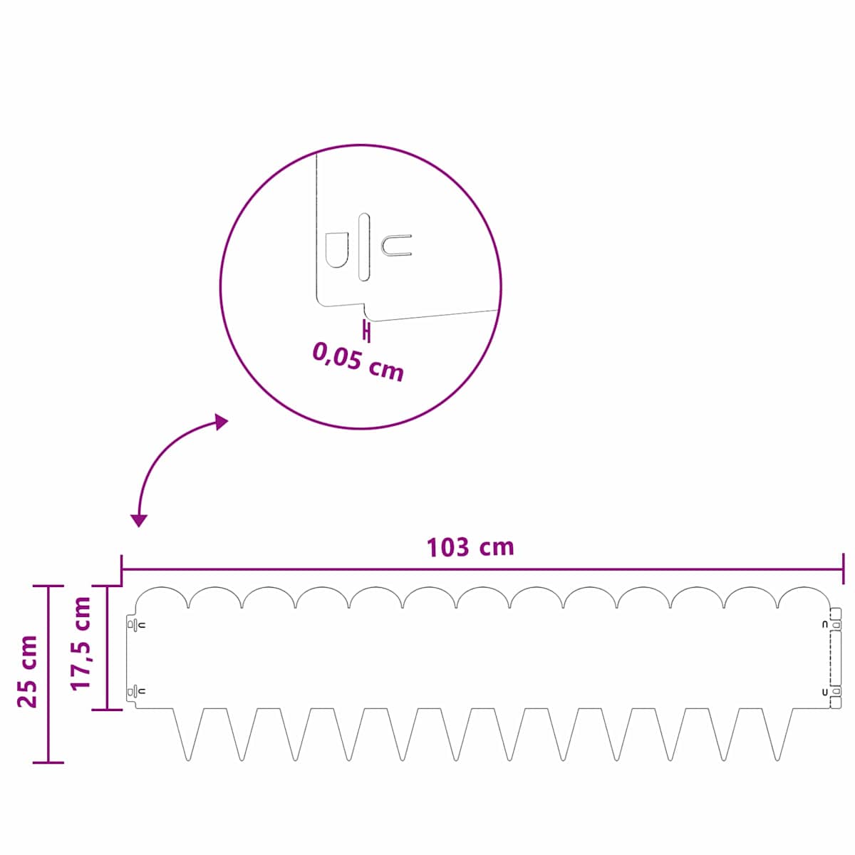 Plænekant 103 x Stål Rusten - Billede 10
