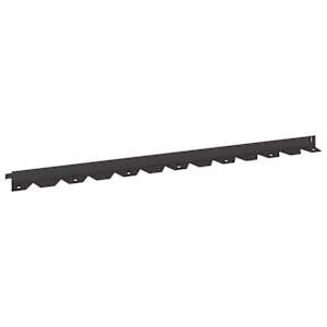 Okraj trávníku 10 pcs 102 x 4 x 4 cm Ocel Černá - obrázek 2