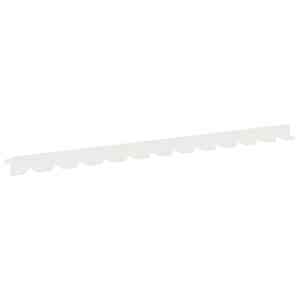 Okraj trávníku 10 pcs 102 x 4 x 4 cm Ocel Bílá - obrázek 2