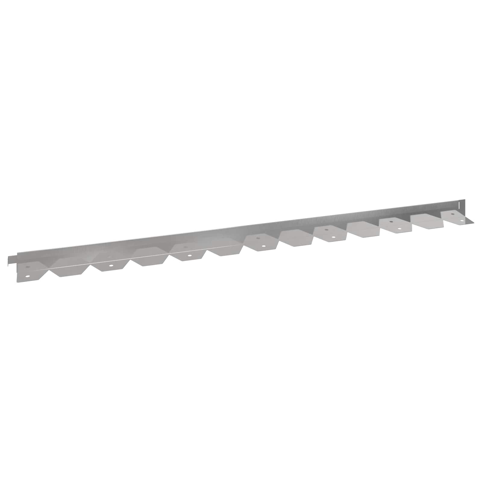 vidaXL Obrubník trávnika 10 ks 102 x 4 x 4 cm Oceľ Strieborná