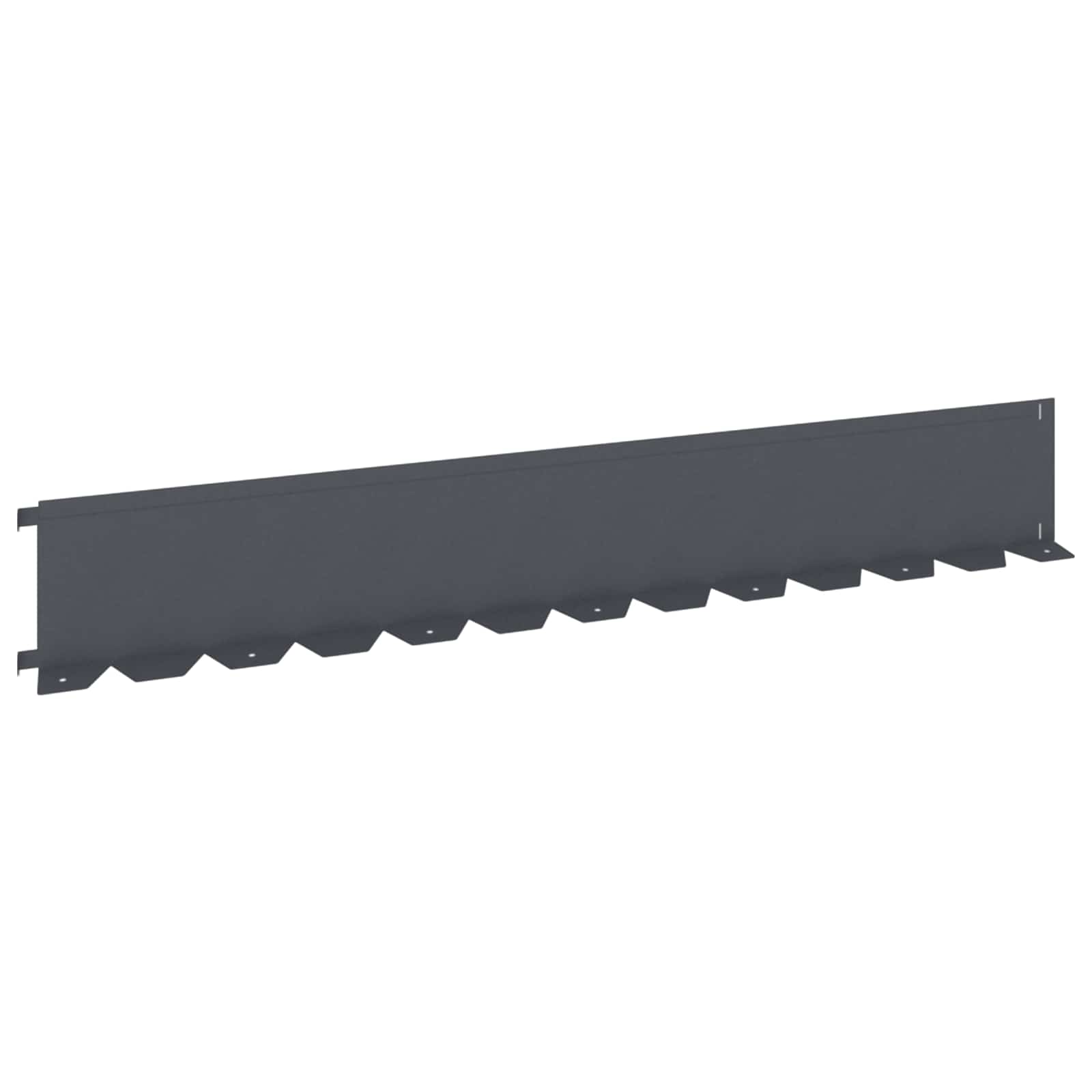 vidaXL Obrubník trávnika 30 ks 102 x 15 x 4 cm Oceľ Antracitová
