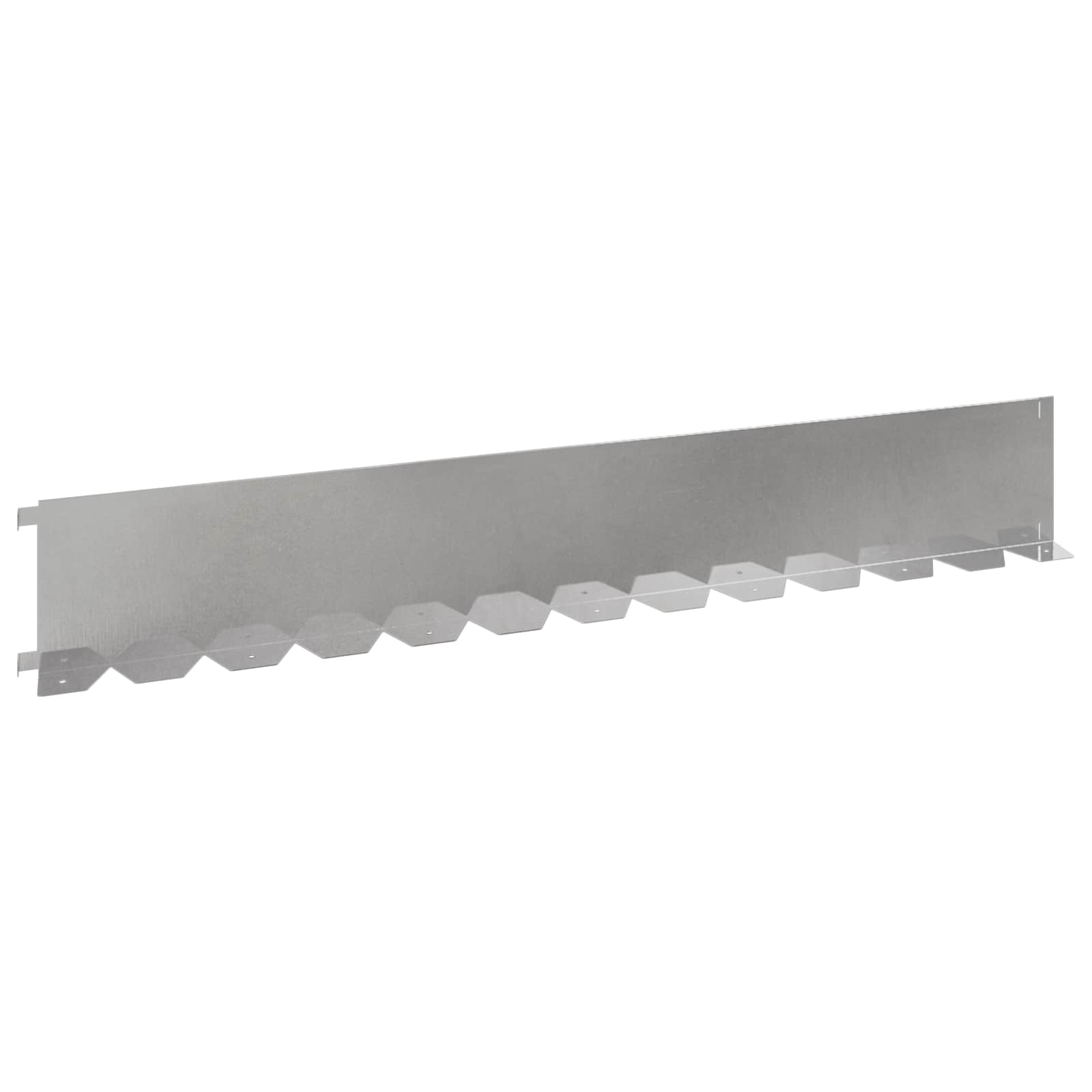 vidaXL Obrubník trávnika 20 ks 102 x 15 x 4 cm Oceľ Strieborná
