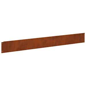 Okraj trávníku 10 pcs 100 x 12 cm Ocel Rezavá - obrázek 6