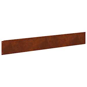 Okraj trávníku 10 pcs 100 x 15 cm Ocel Rezavá - obrázek 6