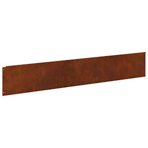 Okraj trávníku 10 pcs 100 x 18 cm Ocel Rezavá - obrázek 6