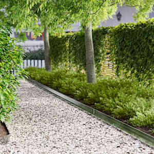 Robovi trave 10 kos 100 x 10 x 8 cm Jeklo Srebrna