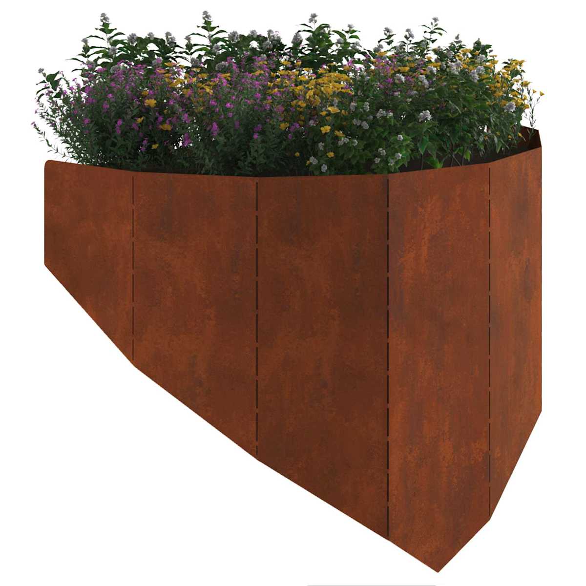 Plænekant 100 x 45 cm Stål Rusten - Billede 3