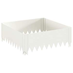 vidaXL Murupiire 60 x 60 x 20 cm Teras Valge