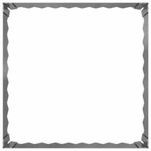 Okraj trávníku 4 pcs 60 x 60 x 20 cm Ocel Stříbrná - obrázek 5