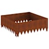 vidaXL Murupiire 60 x 60 x 20 cm Teras Rooste