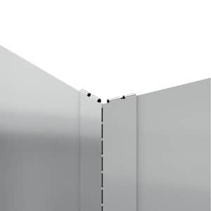 Okraj trávníku 4 pcs 60 x 60 x 35 cm Ocel Stříbrná - obrázek 6