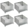vidaXL Murupiire 4 tk 60 x 60 x 35 cm Teras H&otilde;bedane