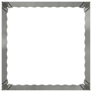 Okraj trávníku 4 pcs 60 x 60 x 35 cm Ocel Stříbrná - obrázek 5