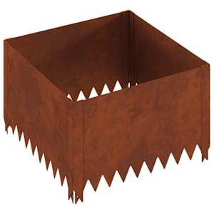 vidaXL Murupiire 60 x 60 x 35 cm Teras Rooste