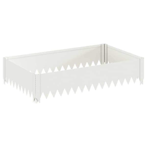 vidaXL Murupiire 100 x 60 x 20 cm Teras Valge