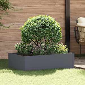 Robovi trave 100 x 60 x 35 cm Jeklo Antracit