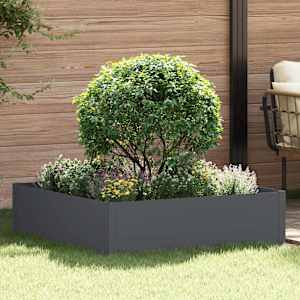 Robovi trave 100 x 100 x 35 cm Jeklo Antracit