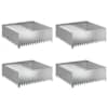 vidaXL Murupiire 4 tk 100 x 100 x 35 cm Teras H&otilde;bedane