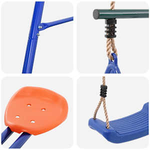 Houpací set na zahradu Vícebarevný 330 x 185 x 185 cm Ocel a PE - obrázek 7