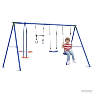 Houpací set na zahradu Vícebarevný 330 x 185 x 185 cm Ocel a PE - obrázek 3