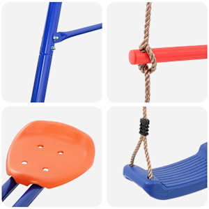 Houpací set na zahradu Vícebarevný 330 x 185 x 185 cm Ocel a PE - obrázek 7