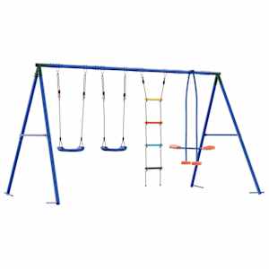 Houpací set na zahradu Vícebarevný 330 x 185 x 185 cm Ocel a PE - obrázek 6