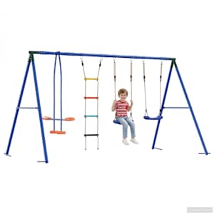 Houpací set na zahradu Vícebarevný 330 x 185 x 185 cm Ocel a PE - obrázek 3