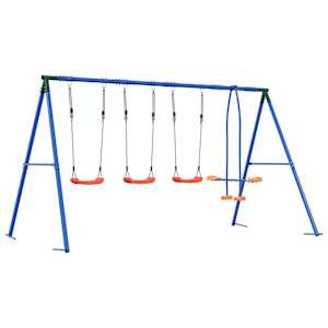 Houpací set na zahradu Vícebarevný 330 x 185 x 185 cm Ocel a PE - obrázek 6