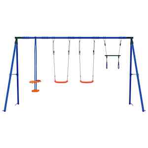 Houpací set na zahradu Vícebarevný 330 x 185 x 185 cm Ocel a PE - obrázek 4