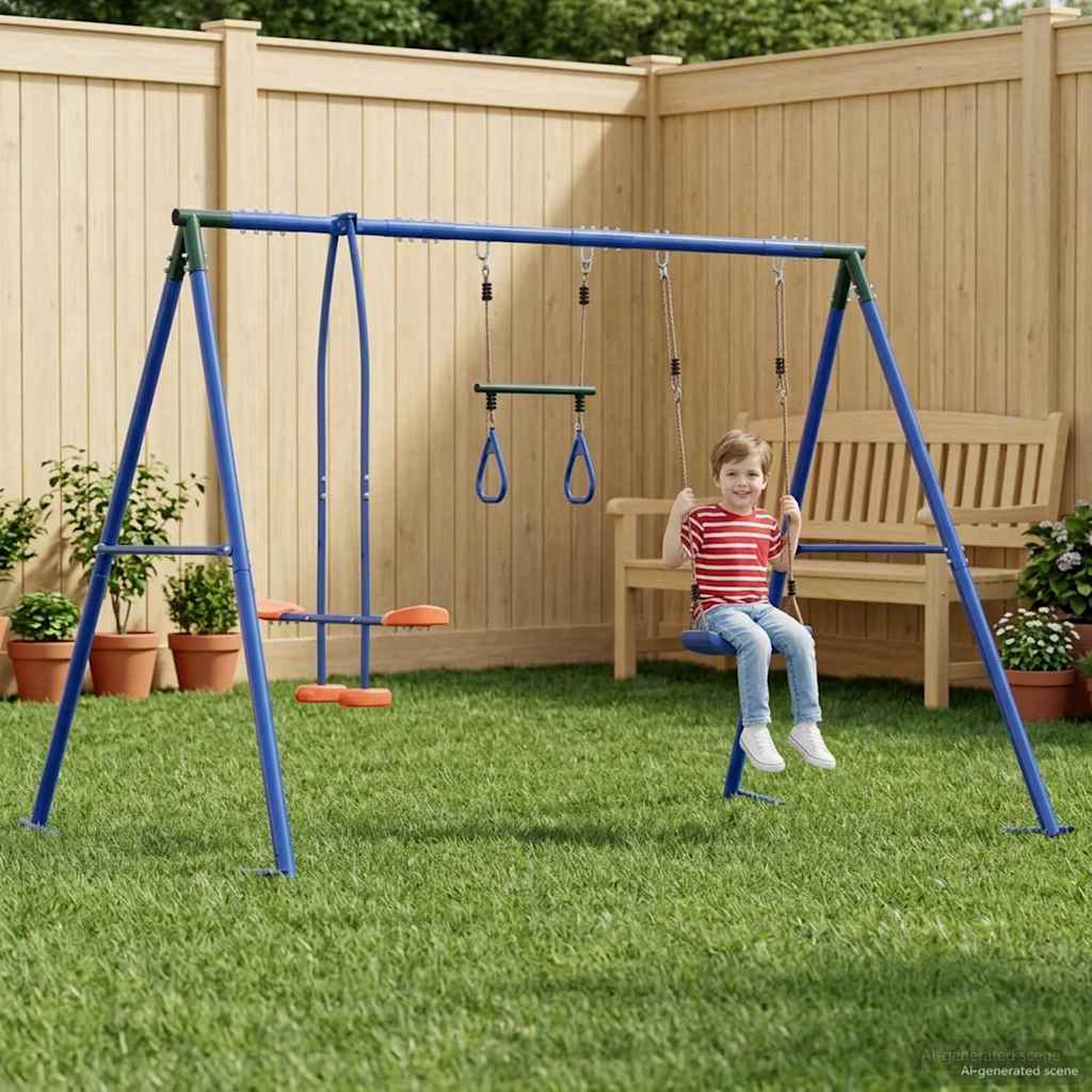 vidaXL Set de Leagăne Exterior Multicolour 263 x 185 x 185 cm